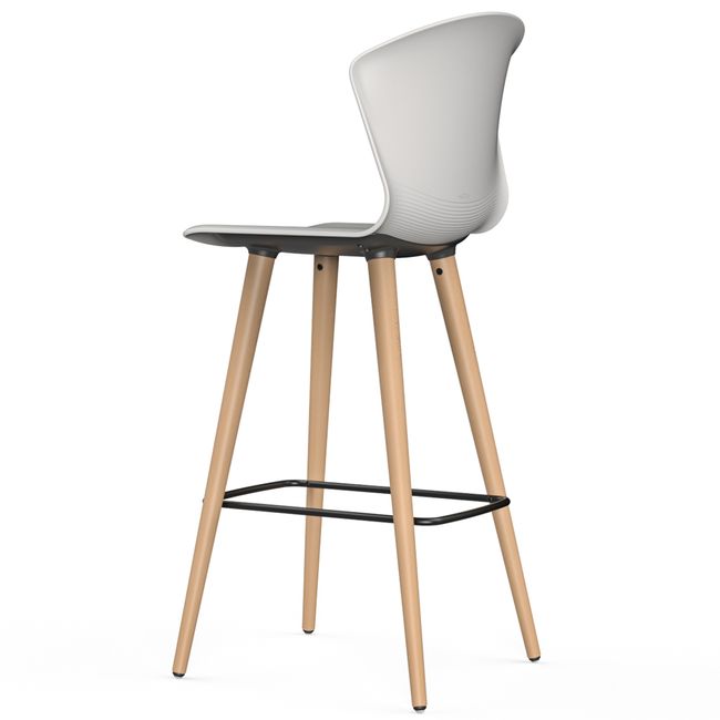 FLEX ATTACK Barhocker | Kufengestell, mit oder ohne Polsterung, Fußstütze