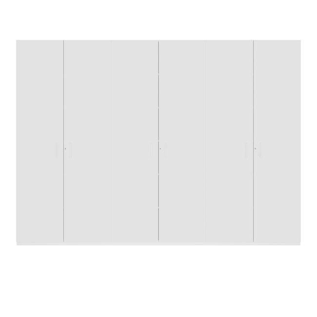 CHOICE Schrankwand | 6OH, 3000 x 2170 mm, Weiß