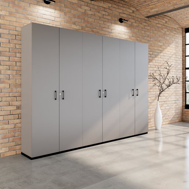 CHOICE Schrankwand | 6OH, 3000 x 2170 mm, Cubanitgrau CHOICE Schrankwand | 6OH, 3000 x 2170 mm, Cubanitgrau