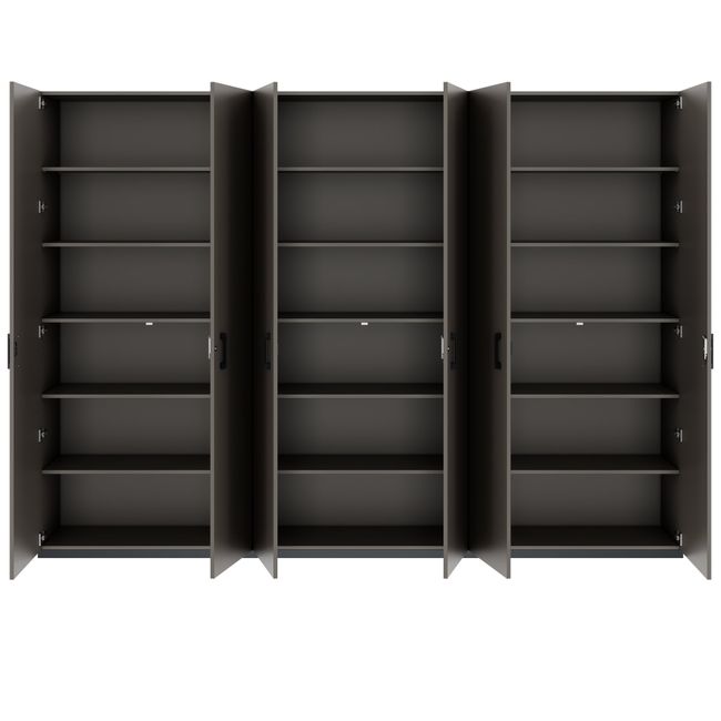 CHOICE Schrankwand | 6OH, 3000 x 2170 mm, Cubanitgrau CHOICE Schrankwand | 6OH, 3000 x 2170 mm, Cubanitgrau