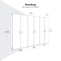 CHOICE Schrankwand | 6OH, 3000 x 2170 mm, Cubanitgrau - 11 Thumbnail Image