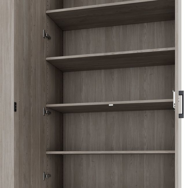 CHOICE Schrankwand | 6OH, 3000 x 2170 mm, Nordeiche grau