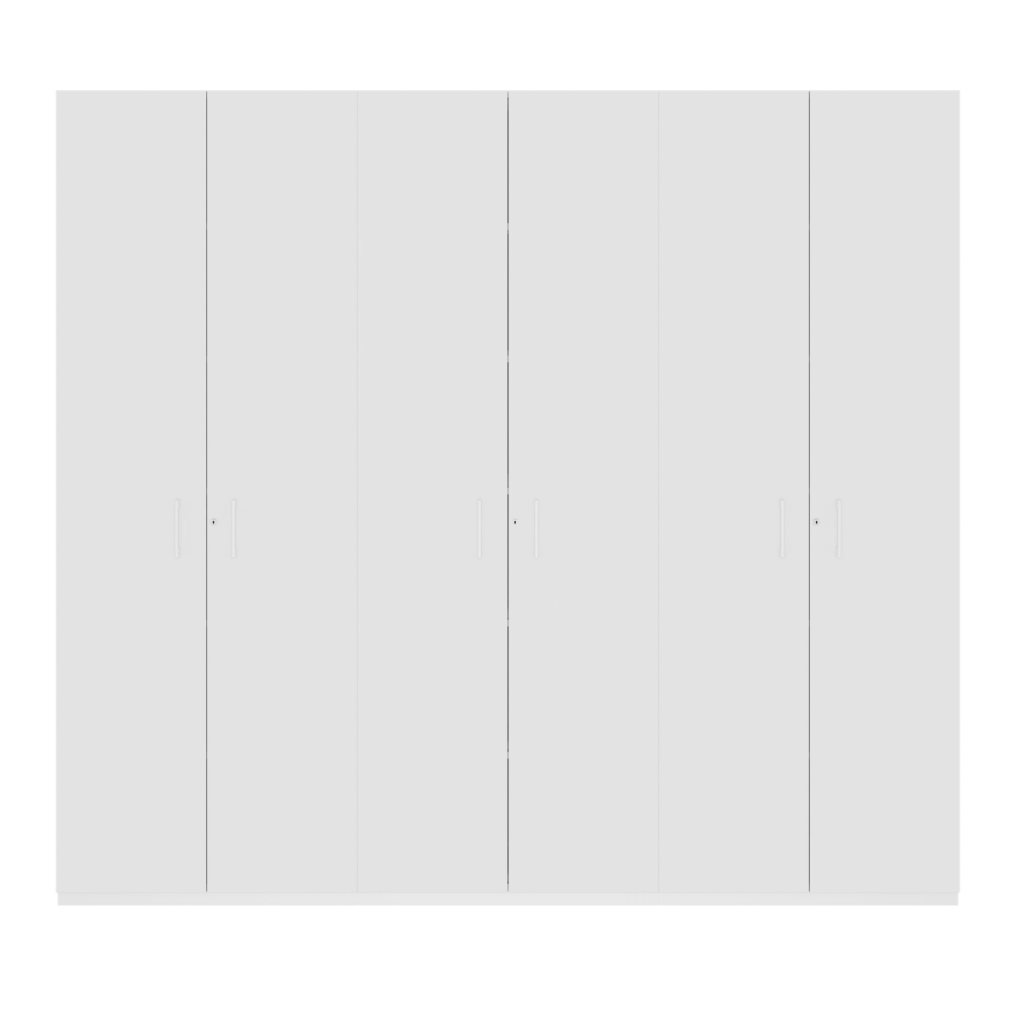 CHOICE Schrankwand | 6OH, 2400 x 2170 mm, Weiß - 3 Main Image