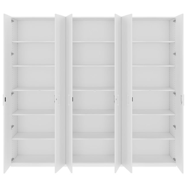 CHOICE Schrankwand | 6OH, 2400 x 2170 mm, Weiß CHOICE Schrankwand | 6OH, 2400 x 2170 mm, Weiß