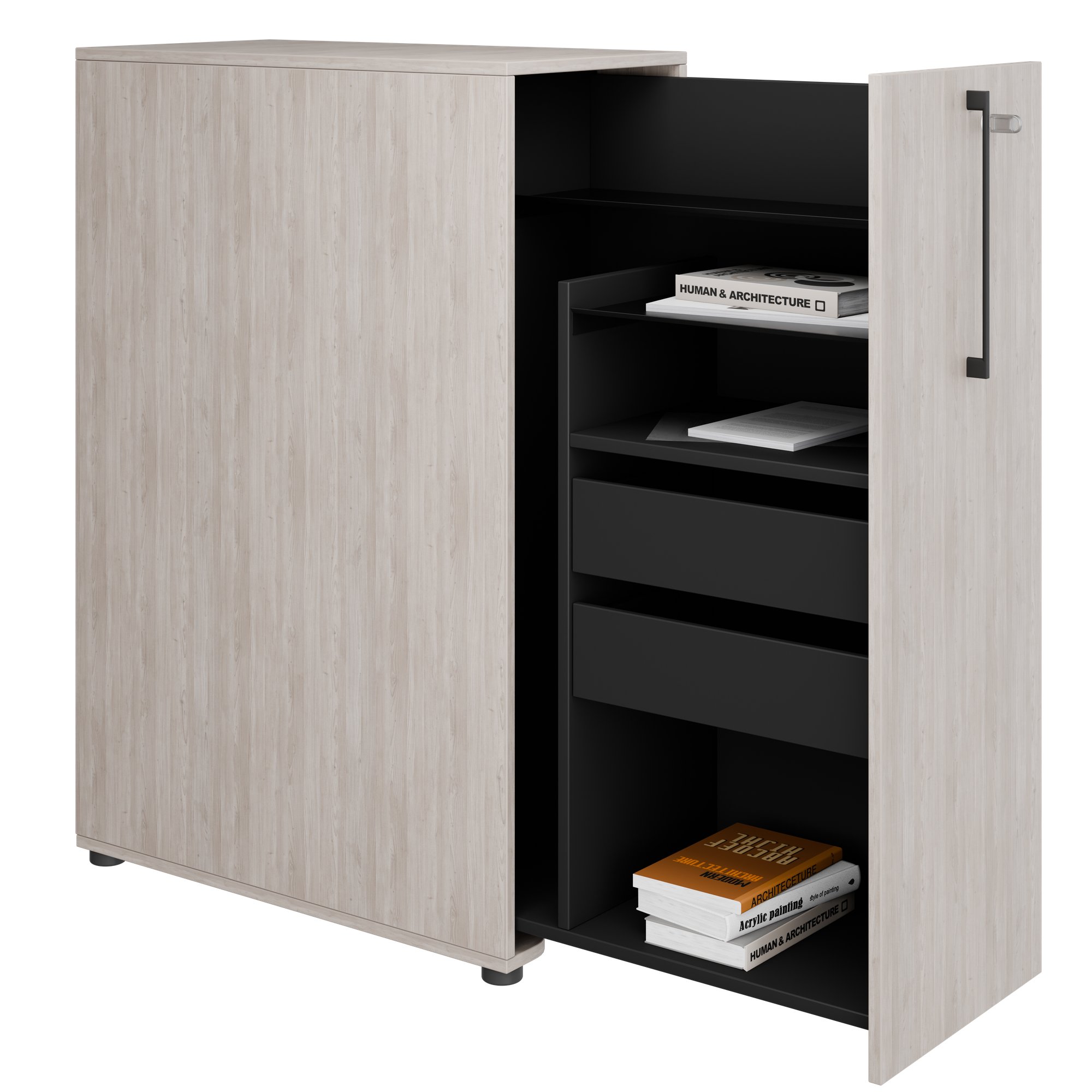 BOXI Apothekerschrank | Innenleben konfigurierbar, 420 x 800-820 x 1200 mm - 11 Main Image