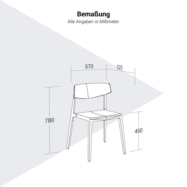 FLY Besucherstuhl | 4-Fuß-Gestell, für den Außeneinsatz geeignet