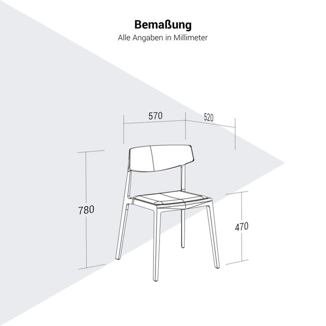 FLY Besucherstuhl | 4-Fuß-Gestell, gepolstert