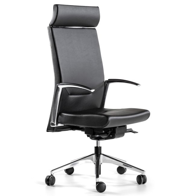 NAROS Bürodrehstuhl | 5-Stern-Fußkreuz, optional mit Synchronmechanik und Kopfstütze