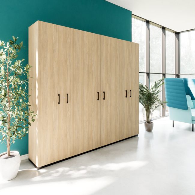 CHOICE Schrankwand | 6OH, 2400 x 2170 mm, Bernsteineiche CHOICE Schrankwand | 6OH, 2400 x 2170 mm, Bernsteineiche