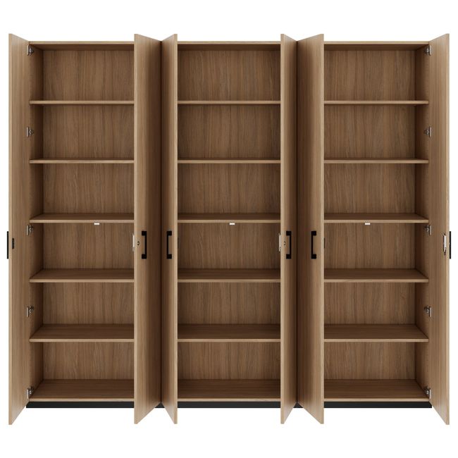 CHOICE Schrankwand | 6OH, 2400 x 2170 mm, Bernsteineiche CHOICE Schrankwand | 6OH, 2400 x 2170 mm, Bernsteineiche