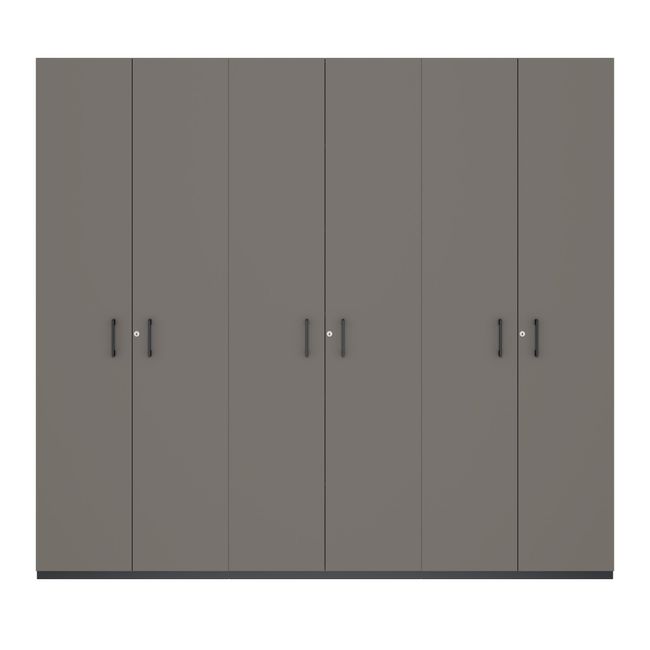 CHOICE Schrankwand | 6OH, 2400 x 2170 mm, Cubanitgrau CHOICE Schrankwand | 6OH, 2400 x 2170 mm, Cubanitgrau