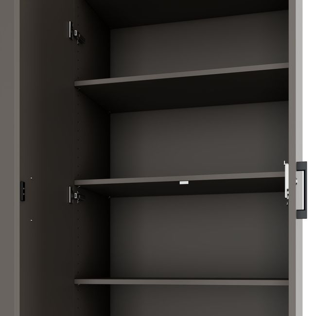 CHOICE Schrankwand | 6OH, 2400 x 2170 mm, Cubanitgrau CHOICE Schrankwand | 6OH, 2400 x 2170 mm, Cubanitgrau