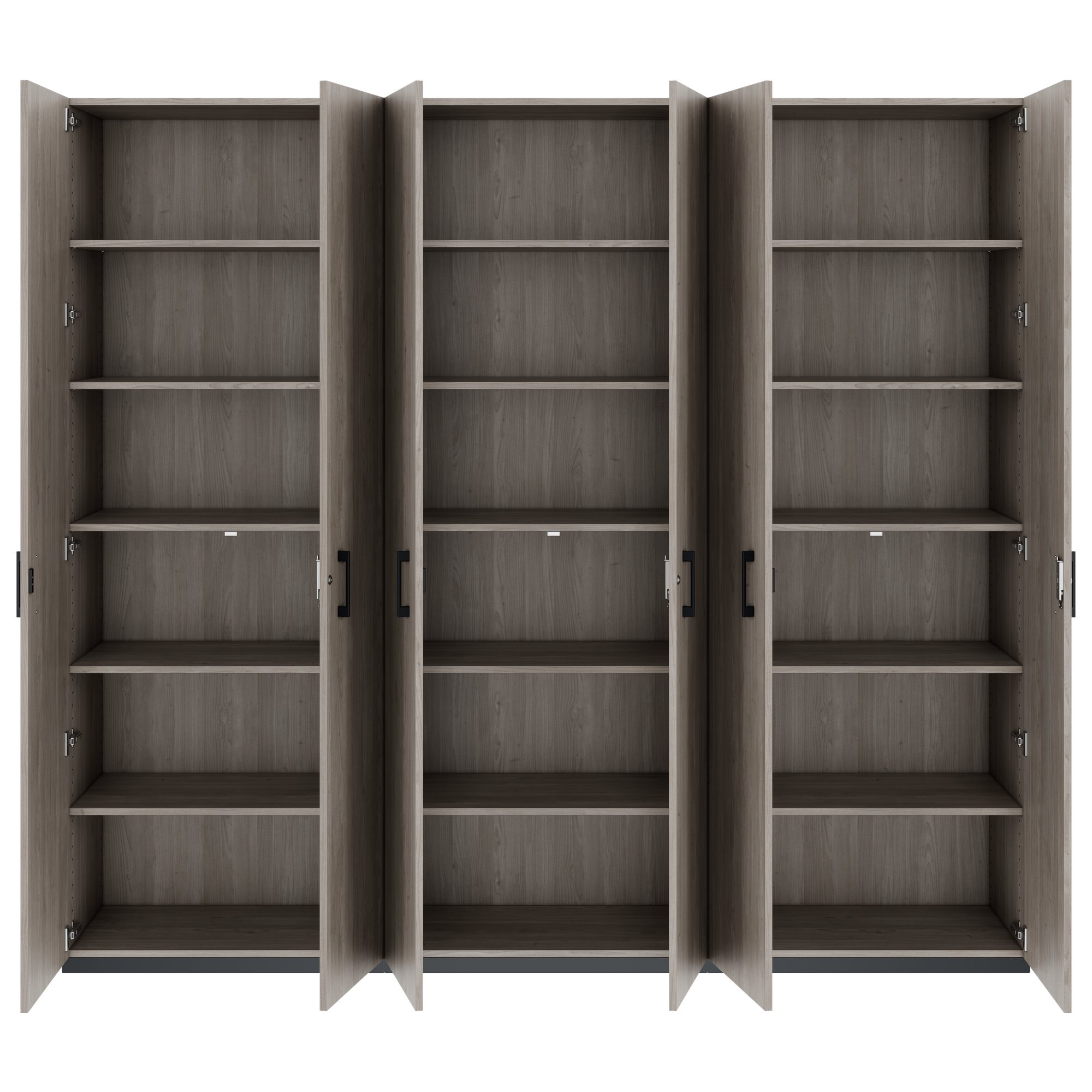CHOICE Schrankwand | 6OH, 2400 x 2170 mm, Nordeiche grau - 4 Main Image