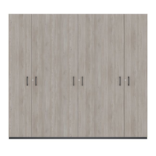 CHOICE Schrankwand | 6OH, 2400 x 2170 mm, Nordeiche grau