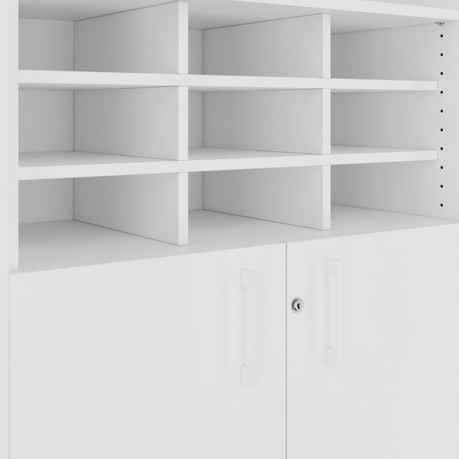 CHOICE Schrankwand | 6OH, 2400 x 2170 mm, Weiß CHOICE Schrankwand | 6OH, 2400 x 2170 mm, Weiß