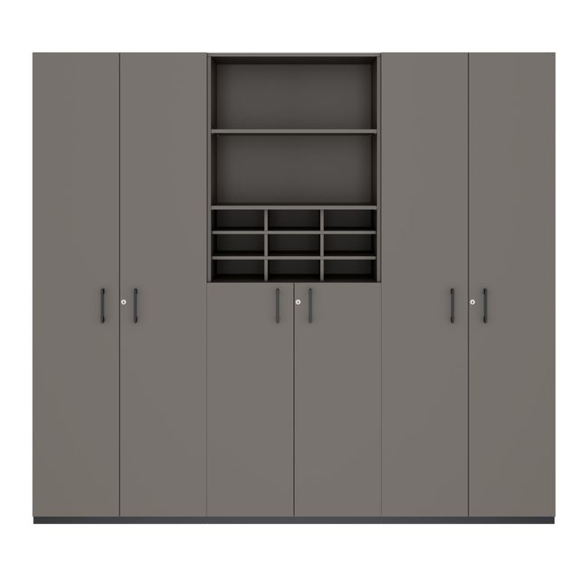 CHOICE Schrankwand | 6OH, 2400 x 2170 mm, Cubanitgrau CHOICE Schrankwand | 6OH, 2400 x 2170 mm, Cubanitgrau