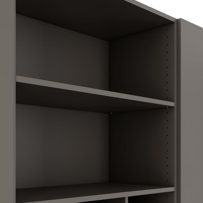 CHOICE Schrankwand | 6OH, 2400 x 2170 mm, Cubanitgrau CHOICE Schrankwand | 6OH, 2400 x 2170 mm, Cubanitgrau