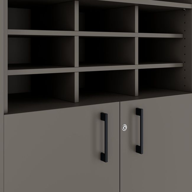 CHOICE Schrankwand | 6OH, 2400 x 2170 mm, Cubanitgrau CHOICE Schrankwand | 6OH, 2400 x 2170 mm, Cubanitgrau