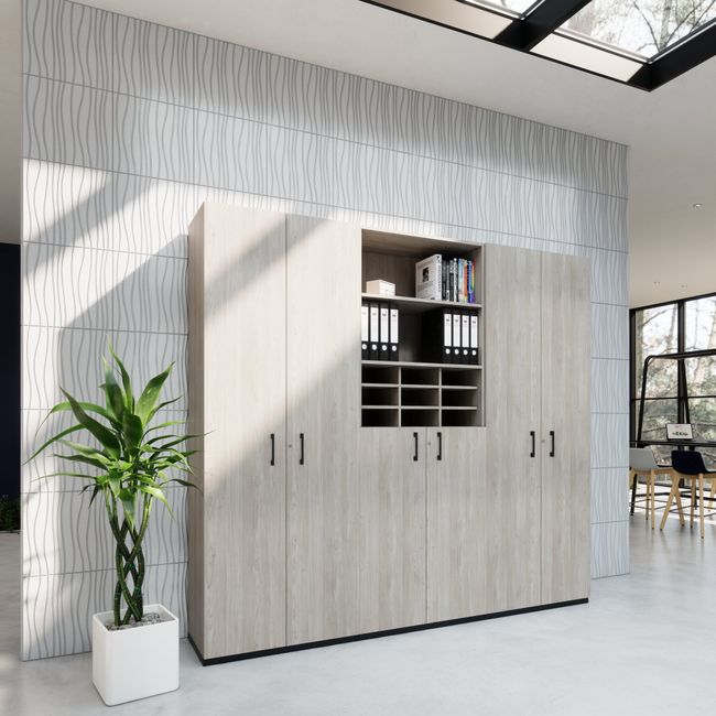 CHOICE Schrankwand | 6OH, 2400 x 2170 mm, Nordeiche grau CHOICE Schrankwand | 6OH, 2400 x 2170 mm, Nordeiche grau