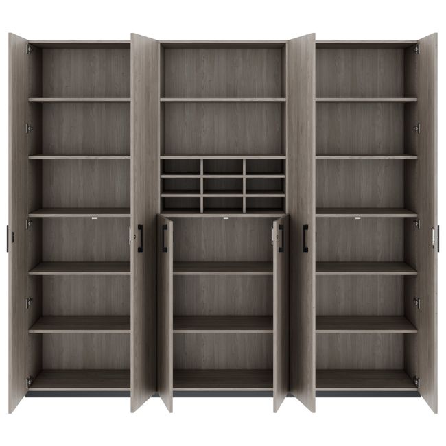 CHOICE Schrankwand | 6OH, 2400 x 2170 mm, Nordeiche grau CHOICE Schrankwand | 6OH, 2400 x 2170 mm, Nordeiche grau
