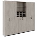 CHOICE Schrankwand | 6OH, 2400 x 2170 mm, Nordeiche grau - 1 Thumbnail Image