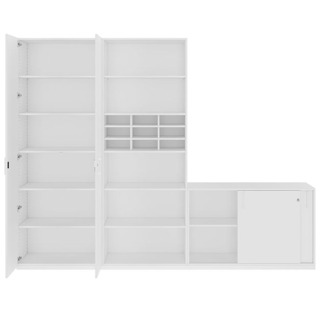 CHOICE Schrankwand | 6OH, 2800 x 2170 mm, Weiß CHOICE Schrankwand | 6OH, 2800 x 2170 mm, Weiß