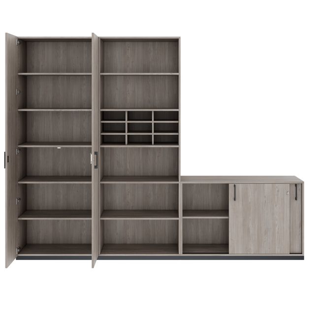 CHOICE Schrankwand | 6OH, 2800 x 2170 mm, Nordeiche grau CHOICE Schrankwand | 6OH, 2800 x 2170 mm, Nordeiche grau