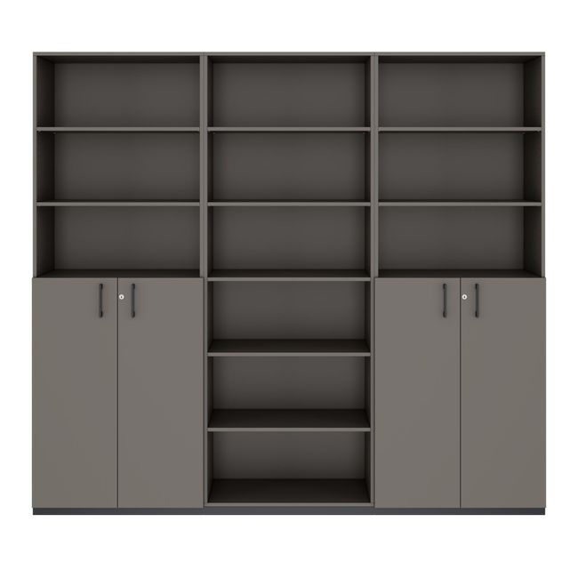 CHOICE Schrankwand | 6OH, 2400 x 2170 mm, Cubanitgrau CHOICE Schrankwand | 6OH, 2400 x 2170 mm, Cubanitgrau