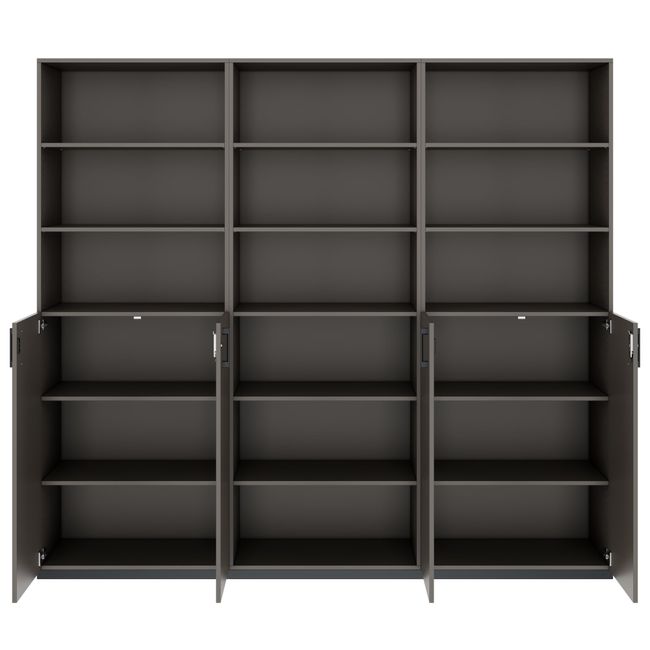 CHOICE Schrankwand | 6OH, 2400 x 2170 mm, Cubanitgrau CHOICE Schrankwand | 6OH, 2400 x 2170 mm, Cubanitgrau