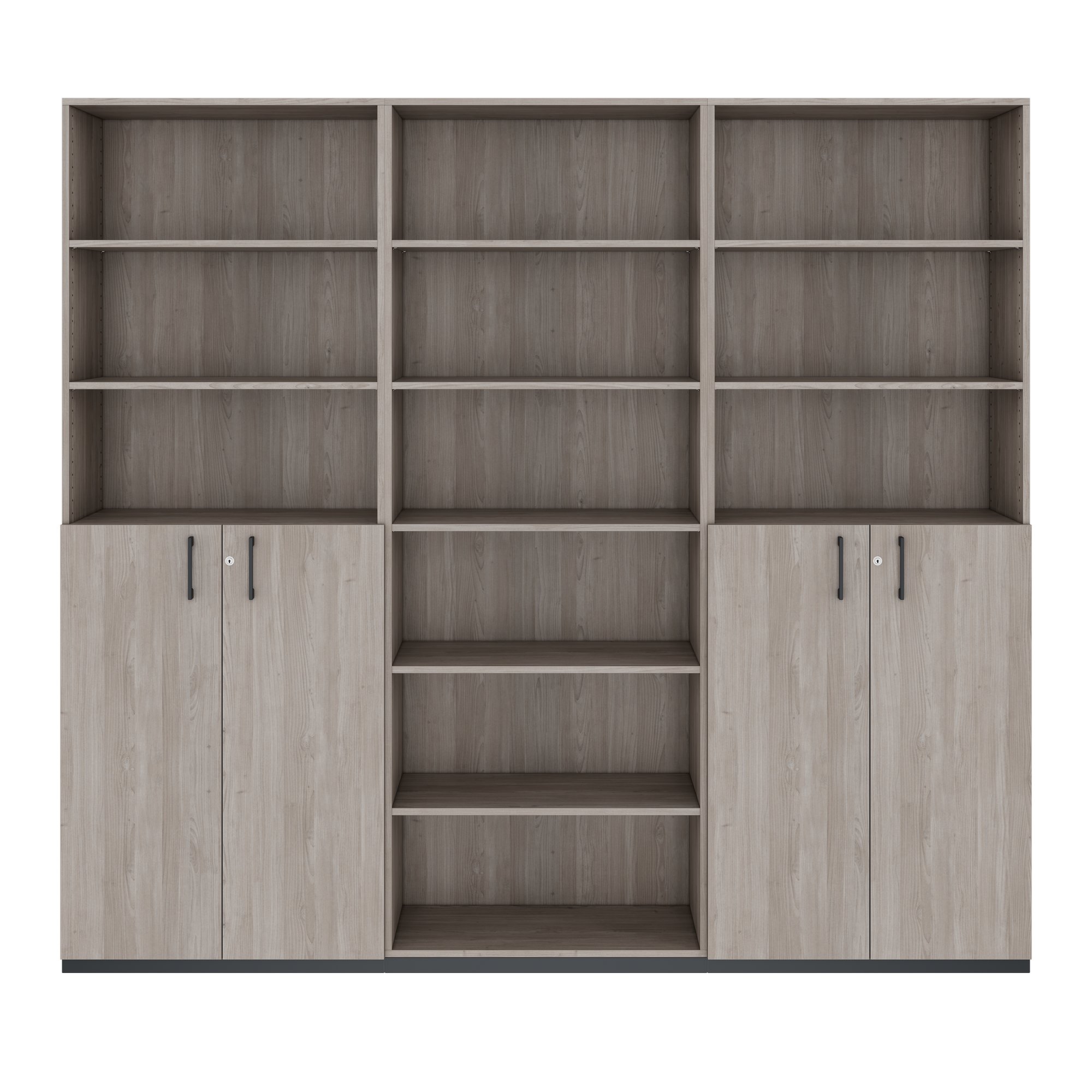 CHOICE Schrankwand | 6OH, 2400 x 2170 mm, Nordeiche grau - 3 Main Image