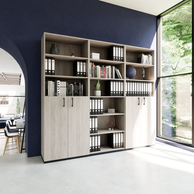 CHOICE Schrankwand | 6OH, 2400 x 2170 mm, Nordeiche grau CHOICE Schrankwand | 6OH, 2400 x 2170 mm, Nordeiche grau