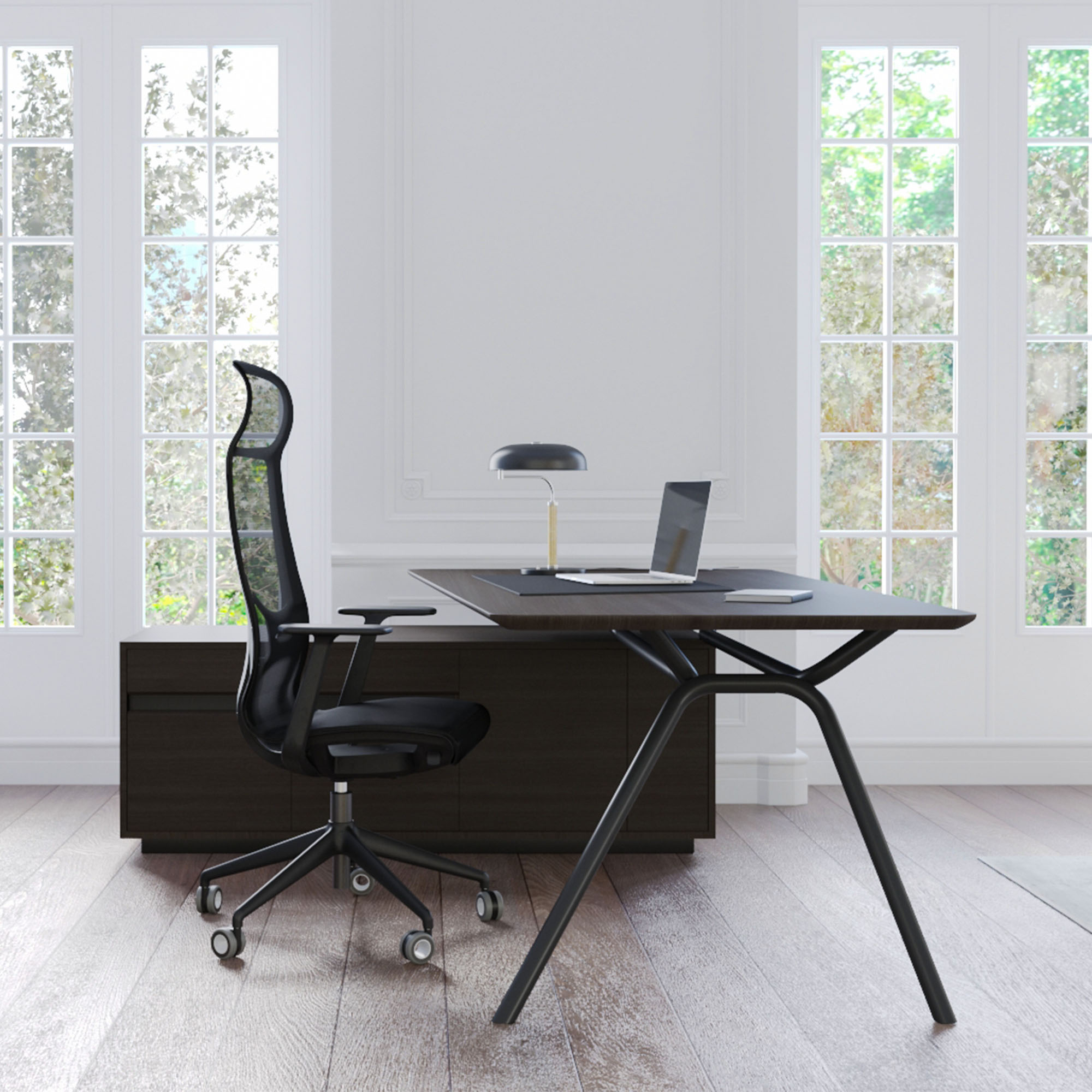 ARQUS Chefschreibtisch | 1800-2200 x 760 mm, Echtholzfurnier - 15 Main Image