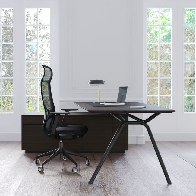 ARQUS Chefschreibtisch | 1800-2200 x 760 mm, Echtholzfurnier