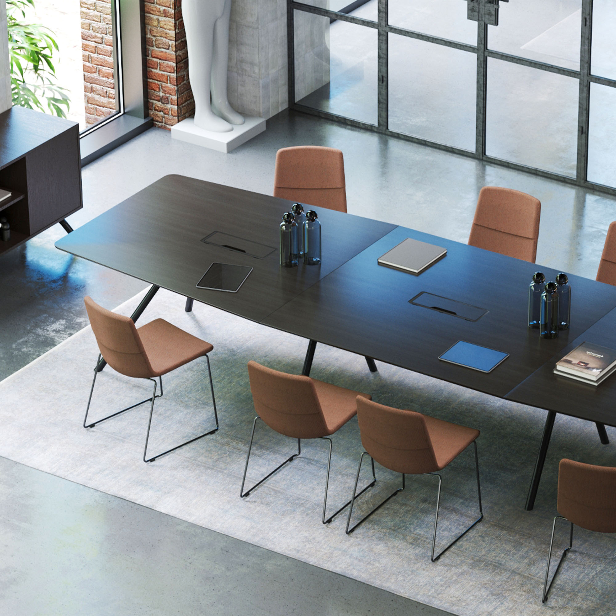 ARQUS Konferenztisch | 2000-4200 x 760 mm (6-12 Personen), Echtholzfurnier - 10 Main Image