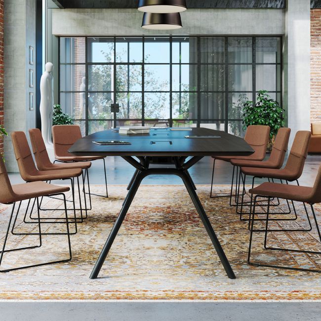 ARQUS Konferenztisch | 2000-4200 x 760 mm (6-12 Personen), Echtholzfurnier