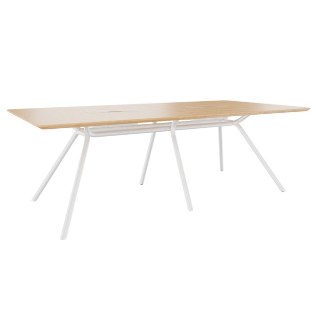 ARQUS Konferenztisch | 2000-4200 x 760 mm (6-12 Personen), Echtholzfurnier