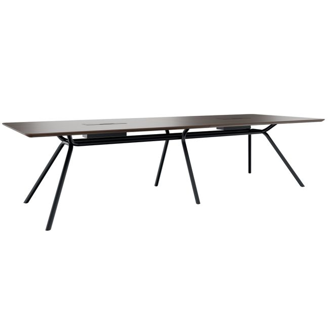 ARQUS Konferenztisch | 2000-4200 x 760 mm (6-12 Personen), Echtholzfurnier