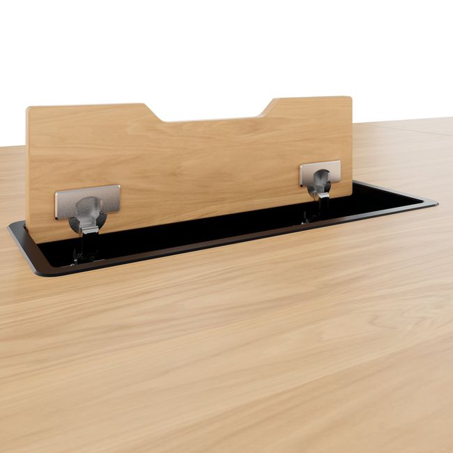 ARQUS Konferenztisch | 2000-4200 x 760 mm (6-12 Personen), Echtholzfurnier