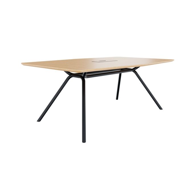 ARQUS Konferenztisch | 2000-4200 x 760 mm (6-12 Personen), Echtholzfurnier