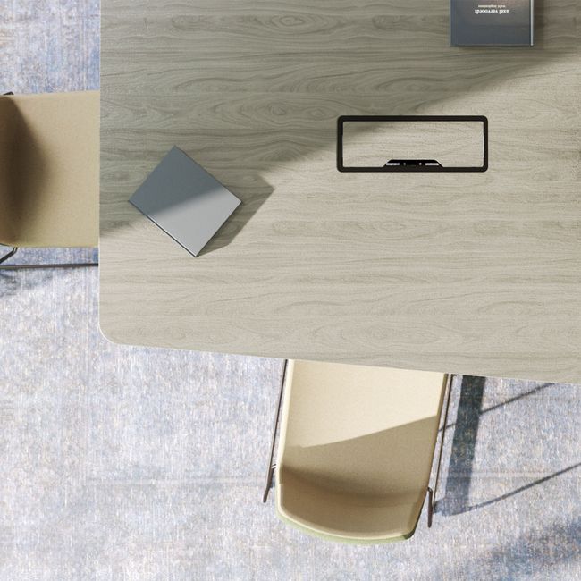 ARQUS Konferenztisch | 2000-4200 x 760 mm (6-12 Personen), Echtholzfurnier