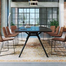 ARQUS Konferenztisch | 2000-4200 x 760 mm (6-12 Personen), Echtholzfurnier