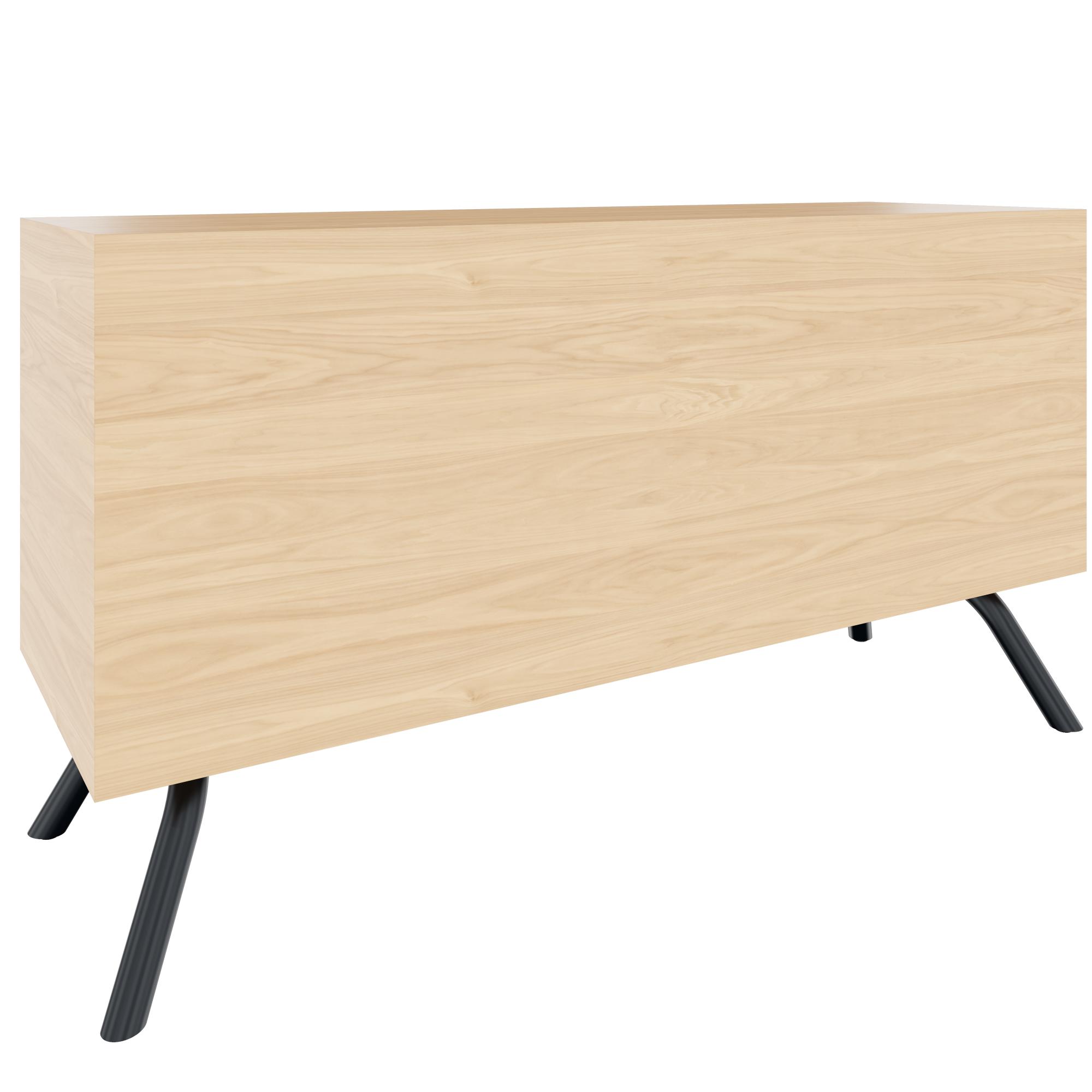 ARQUS Lowboard | 1400 x 760 mm, Push-To-Open, Echtholzfurnier - 5 Main Image