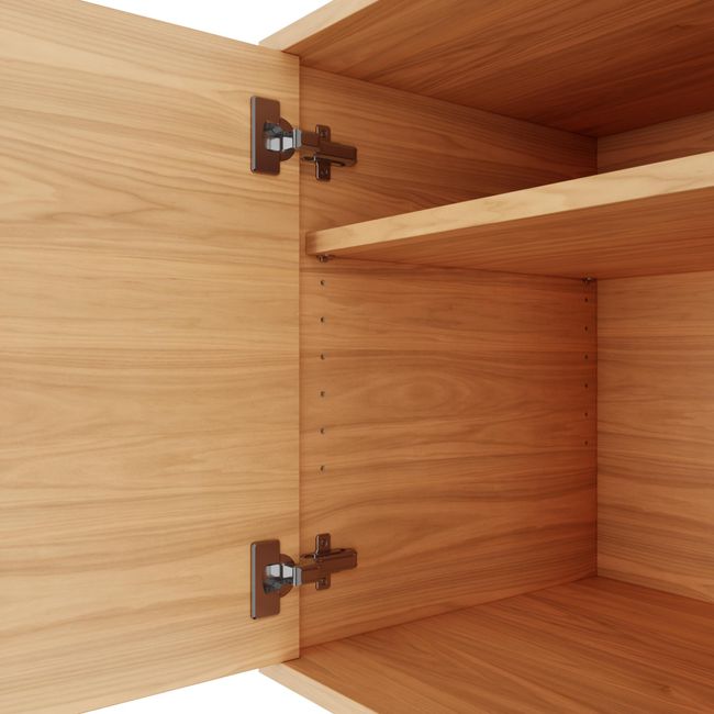 ARQUS Lowboard | 1400 x 760 mm, Push-To-Open, Echtholzfurnier