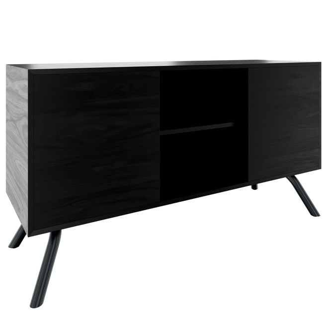 ARQUS Lowboard | 1400 x 760 mm, Push-To-Open, Echtholzfurnier