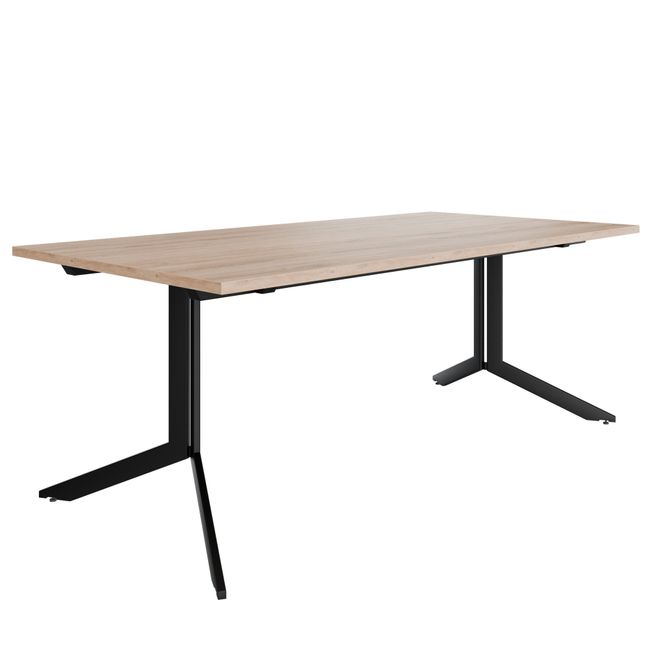 AXY Konferenztisch | 1600-2400 mm, drei Gestellvarianten, optionale Mediabox