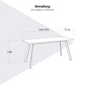 AXY Konferenztisch | 1600-2400 mm, drei Gestellvarianten, optionale Mediabox AXY Konferenztisch | 1600-2400 mm, drei Gestellvarianten, optionale Mediabox