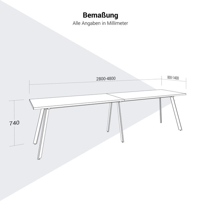 AXY Konferenztisch | 2800-4800 mm, drei Gestellvarianten, optionale Mediabox AXY Konferenztisch | 2800-4800 mm, drei Gestellvarianten, optionale Mediabox