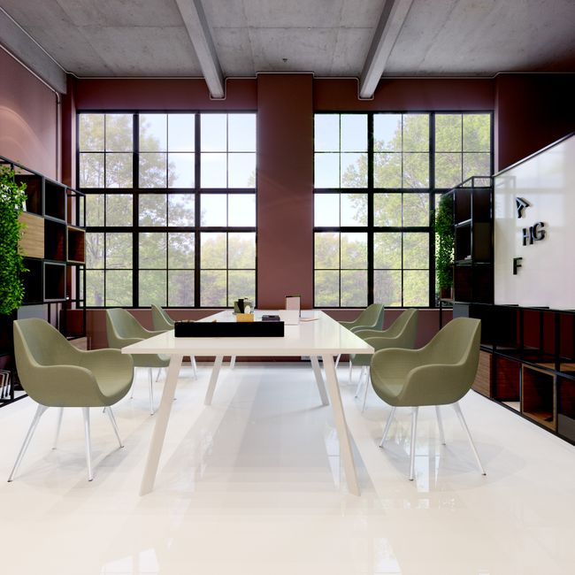 AXY Konferenztisch | 2800-4800 mm, drei Gestellvarianten, optionale Mediabox AXY Konferenztisch | 2800-4800 mm, drei Gestellvarianten, optionale Mediabox