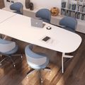 AXY Konferenztisch | 2800-4800 mm, drei Gestellvarianten, optionale Mediabox AXY Konferenztisch | 2800-4800 mm, drei Gestellvarianten, optionale Mediabox