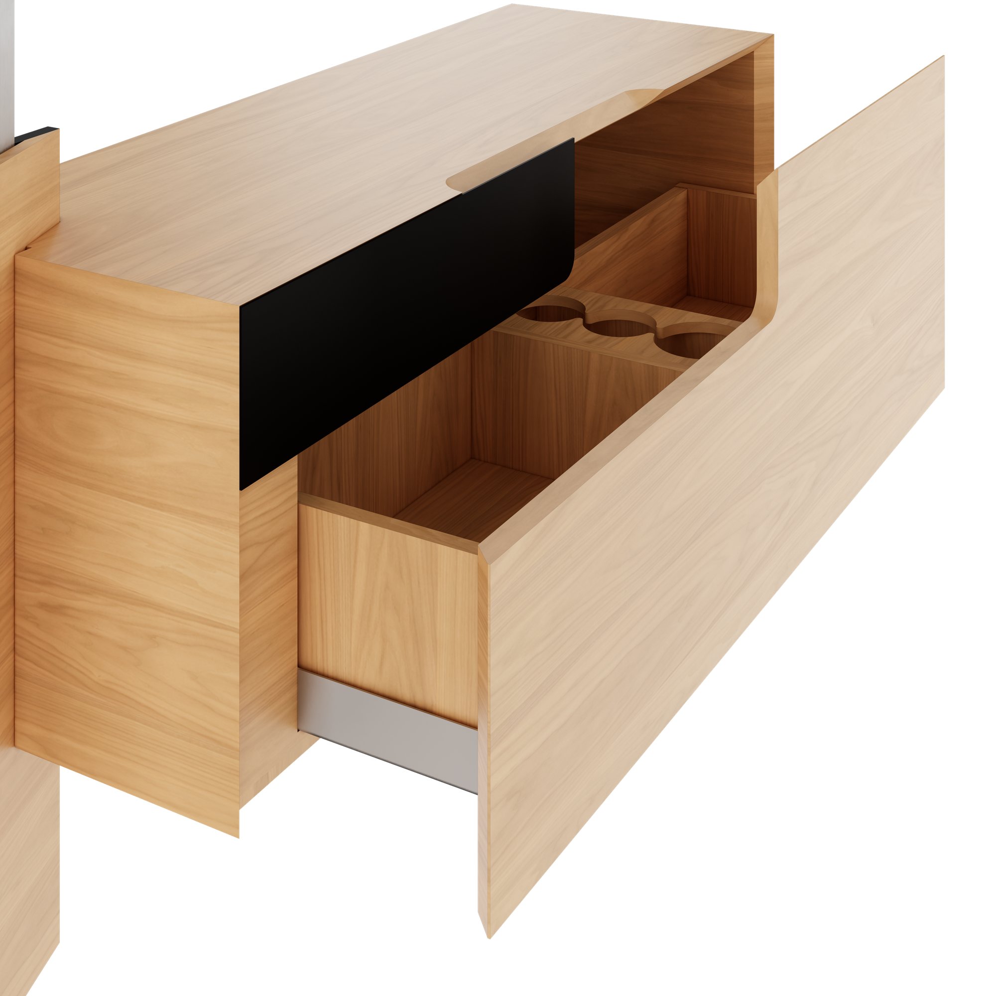 MOVE&LEAD Schreibtisch-Standcontainer | 1000 x 580 mm, Schublade mit Soft Close - 3 Main Image